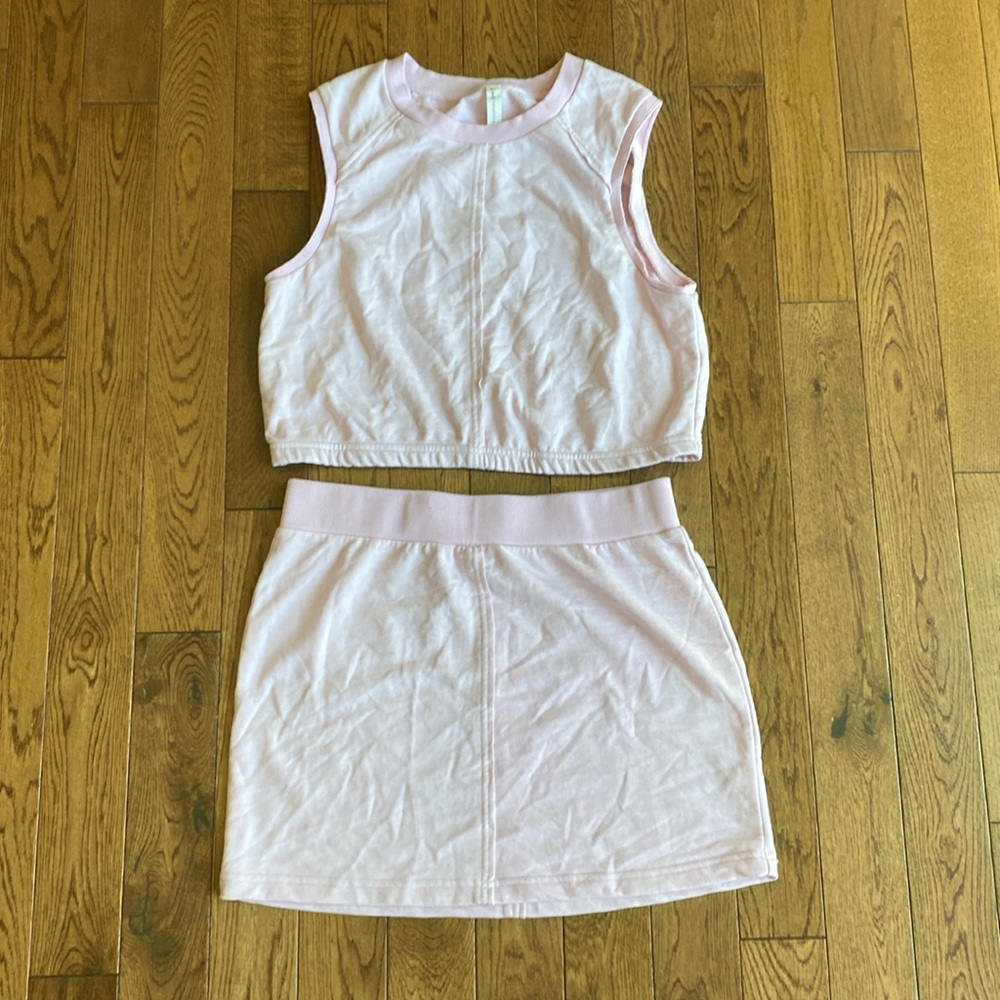 Daily Practice by Anthropologie At Play Mini Skirt and Top two piece L - Picture 5 of 10